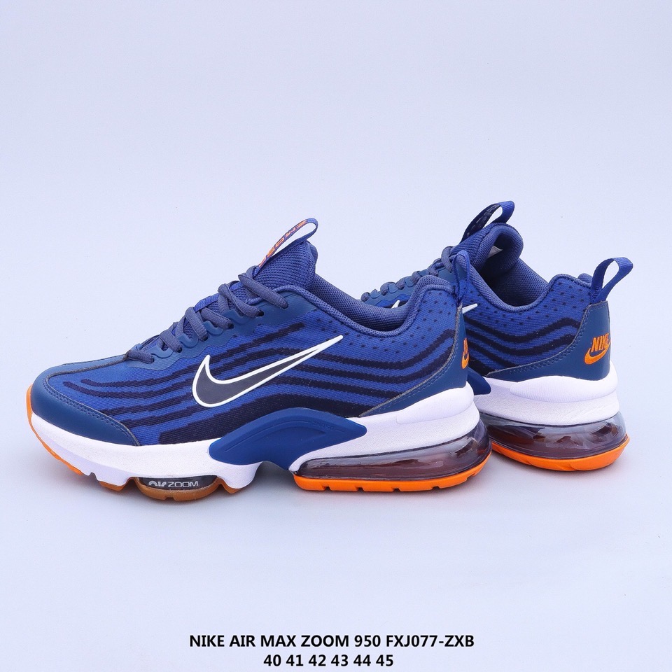 2020 Men Nike Air Max Zoom 950 Blue White Orange Running Shoes